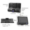 TEETHEORY 4.0 LNCH 3 CAMERAS LENS CAR DVR VIDEO RECORDER DASH CAMERA - BLACK - Like New