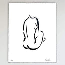 Sitting Woman, Original Hand Painted Acrylic Art, Limited Edition Series of 100 - Brand New