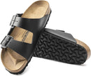 BIRKENSTOCK WOMEN'S ARIZONA SOFT FOOTBED SANDALS - SIZE: WOMEN 10-10.5 - BLACK - Like New
