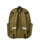 LOCKER CLUB KIDS' 16L NYLON BACKPACK WITH HEADPHONE PENCIL POUCH - OLIVE GREEN - Brand New