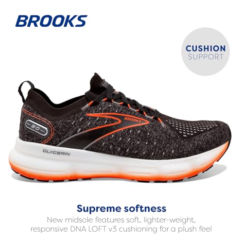 BROOKS MEN’S GLYCERIN STEALTHFIT 20 NEUTRAL RUNNING SHOE 1103841D003 - 8.5 - Like New