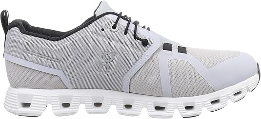 59.98841 ON MEN'S CLOUD 5 WATERPROOF GLACIER/WHITE SIZE 10.5 Like New