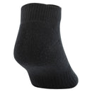 ATHLETIC WORKS MEN'S LOW CUT SOCK, 6 PACK - BLACK - Brand New