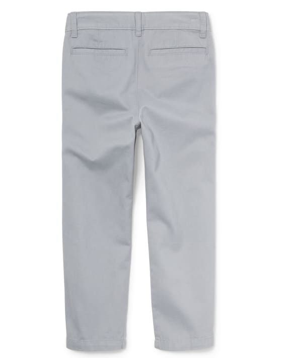 THE CHILDREN PLACE BOYS STRETCH RELAXED CHINO PANTS - SIZE: YOUTH 16S - FIN GRAY - Brand New