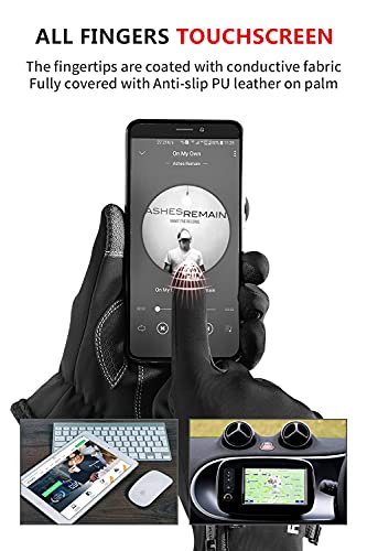 GOLOVEJOY WINTER GLOVES WATERPROOF WINDPROOF ANTI-SLIP GLOVES MEN'S BLACK L - Like New