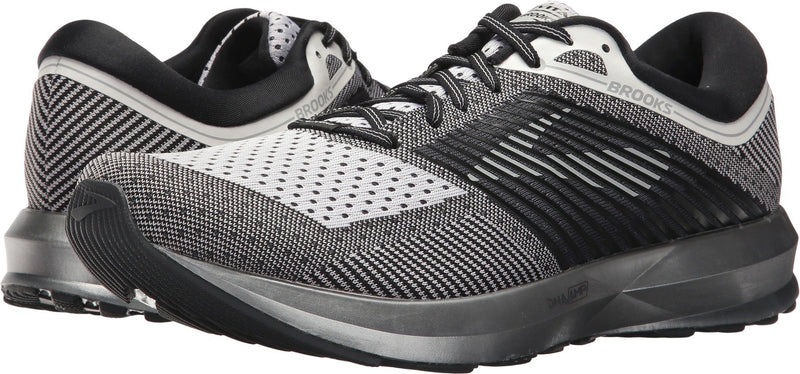 1102691D156 Brooks Mens Levitate Running Shoe White/Black/Grey Size 9.5 - Like New