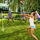FRANKLIN SPORTS OUTDOOR VOLLEYBALL NET SETS, COMPLETE SET - 52641X - YELLOW - Like New