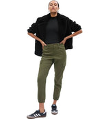 739049 GAP Women's Girlfriend Cargo Jogger Army Jacket Green 14P - Brand New