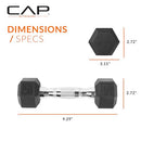 CAP Barbell Coated Dumbbell Weight | Multiple Options Pairs & Sets - Like New