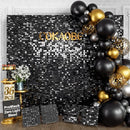 COKAOBE ProBlack Series Shimmer Wall Backdrop 36Pcs B0GCMSNV6P - Black - Brand New