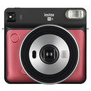 FUJIFILM INSTAX SQUARE SQ6 - INSTANT FILM CAMERA RUBY RED - Like New