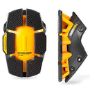 TOUGHBUILT STABILIZER SNAPSHELL REPLACEMENT KNEE PADS, SHELL ONLY - BLACK/YELLOW - Like New