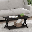 FURINNO 35.4" FURINNO Modern Simplistic Coffee Table - Espresso - Like New