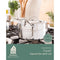 BLOOMHOUSE 3-QT TRIPLY SAUCE PAN W/NON-STICK INTERIOR - LINEN WHITE - Brand New