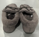FLOOPI FAUX FUR SLIPPERS - SIZE: WOMEN LARGE (9-10) - GRAY - Like New