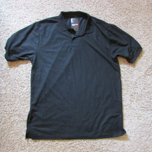 JUMP START SHORT SLEEVE GOLF POLO SHIRT - SIZE: MEN 2XL - BLACK - Brand New