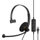 EPOS SENNHEISER IMPACT MONO UC HEADSET - BLACK/ORANGE - Like New