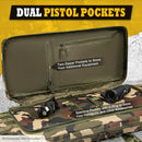 DULCE DOM 36" X 12" DOUBLE RIFLE CASE TACTICAL SOFT PADDED BACKPACK - CAMO - Like New