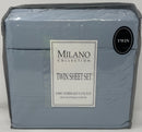 MILANO COLLECTION TWIN SHEET 1000 THREAD COUNT 100% COTTON 3 PIECE - LIGHT BLUE - Like New