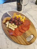 Wooden Cutting/Serving Board (Oval) - Brand New