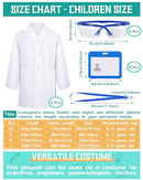 Unittype 6 Sets 18 Pcs White Kids Lab Coats Bulk Children Girl Doctor Scientist - Like New