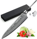 KATSURA Woodworking Kit Gyuto Chef Knife Blank Hidden Tang CKD10B - SILVER Like New