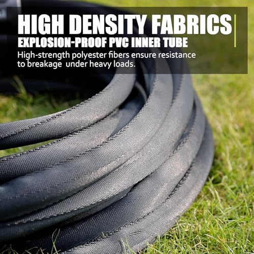 RELXITL NON-EXPANDING GARDEN HOSE 75FT – FLEXIBLE WITH 10-FUNCTION SPRAY NOZZLE - Like New