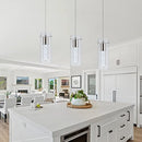 LEADTEK 3 Pack Pendant Lights Kitchen Island Light Brushed Nickel - Like New
