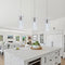LEADTEK 3 Pack Pendant Lights Kitchen Island Light Brushed Nickel - Like New