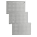 TRUE & TIDY 3-PC PEGBOARD PANELS, PG-2416-3PC, MADE WITH HEAVY DUTY STEEL - GREY - Like New