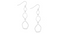 THE SAK HOLIDAY SHINE SILVER METAL TRIPLE DROP EARRINGS - SILVER - Brand New