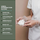 SHAMROCK VINYL MEDICAL CLEAR DISPOSABLE GLOVES 4 MIL POWDER FREE LARGE 20213 - Brand New