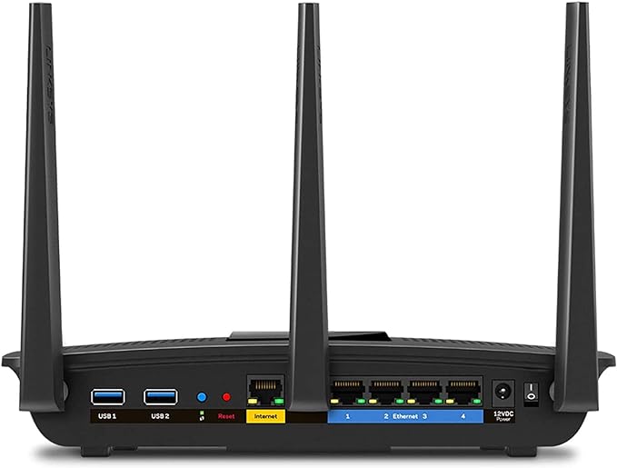 Linksys EA7500 V2 Dual-Band Wi-Fi Router for Home - Black Like New