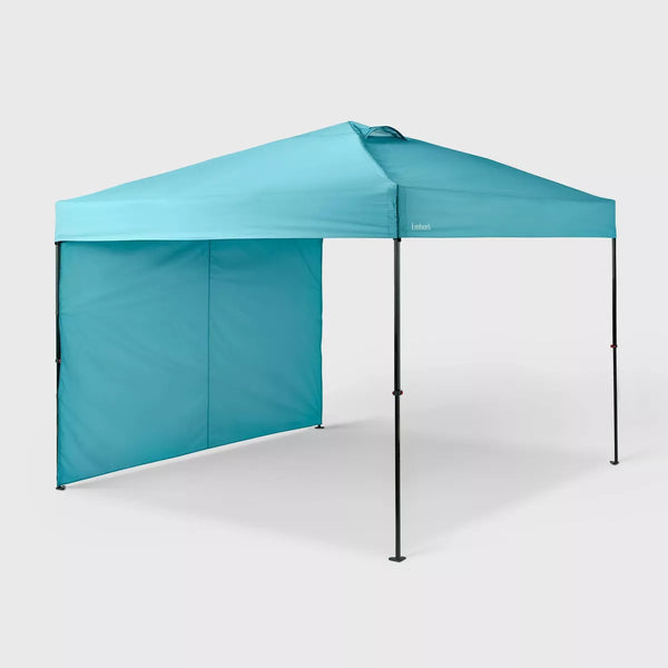 EMBARK 10X10 STEEL WEEKENDER CANOPY WIND VENT SHADE WALL EMBARK GAZEBO - TEAL - Like New