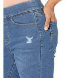 LEVI STRAUSS SIGNATURE GOLD WOMEN'S PULL-ON JEANS, SEQUOIA GROVE 5D, 26 LONG - Brand New