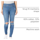 94455-0036 Levi Strauss Women's Totally Shaping Pull-On Skinny (10 Long) 5D - Brand New