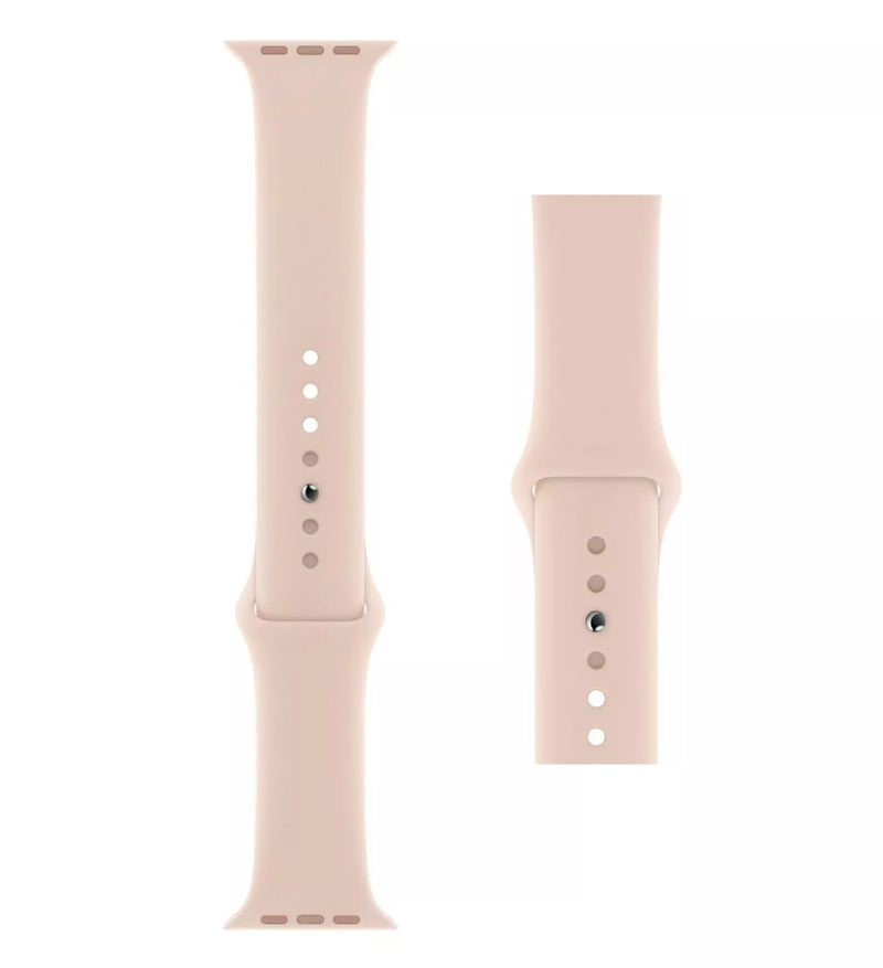 FanTEK Silicone Watch Band for Apple Watch, 42mm, Rose Gold Like New