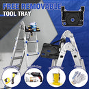 HB TOWER HBTOWER LADDER A FRAME 4 STEP EXTENSION LADDER 14 FT MULTI POSITION - Like New
