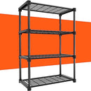 REIBII 4 Tier Wire Shelving Unit Expandable & Dividable 4 Shelves B0C4L5635P - Brand New