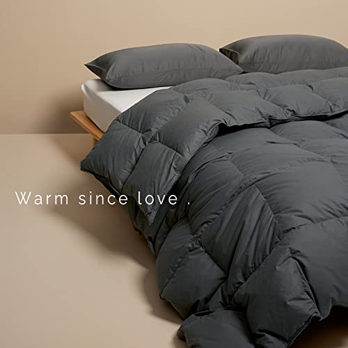 AIRLUCK LUXURY FEATHER DOWN COMFORTER QUEEN,WINTER GREY BED COMFORTER - Brand New