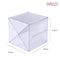Deflecto Stackable Clear Cube Organizer Removable Cross Style 6 x 6 inches - Like New
