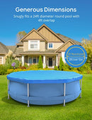 EVAJOY 28FT ROUND POOL COVER WINTER POOL COVER FOR 24FT ABOVE GROUND - BLUE - Like New