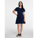 TIME AND TRU COTTON SWING DRESS SHORT SLEEVES SIZE: WOMEN 4X - DARK NAVY - Brand New