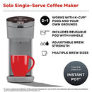 INSTANT POT SINGLE SERVE K-CUP POD MAKER REUSABLE POD & BOLD SETTING - GRAY - Like New