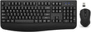 EDJO Wireless Keyboard Mouse Combo 2.4G Full-Sized Ergonomic TM176G-C203 - Black - Like New