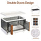 HAIXIN STORAGE CABINET PLASTIC SHELVES ORGANIZER FOLDING STORAGE BOX - WHITE - Like New
