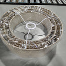 GENERIC RUSTIC LINEN 3-TIER PENDANT CEILING LIGHT - LINEN - Like New