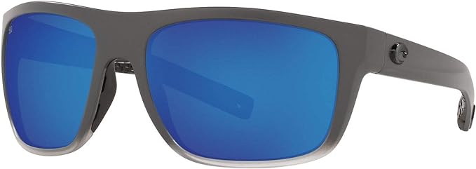 COSTA Del Mar Broadbill Square Sunglasses Blue 580g/Ocearch Matte Fog Grey/Grey Like New