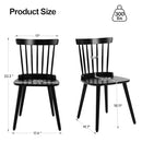 WOOW DEPOT BLACK DINING ROOM CHAIRS SET OF 2 FARMHOUSE DINING CHAIRS - BLACK - Like New