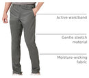 AMAZON ESSENTIALS MEN'S SLIM-FIT ALL-DAY STRETCH GOLF PANT - GRAY -SIZE 29X34 - Brand New